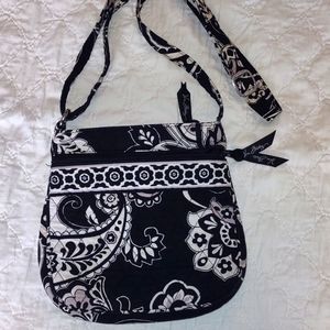 Vera Bradley Paisley Crossbody Purse Black